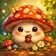 Colorful, expressive animal avatar with abstract patterns, perfect for profile picture