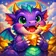 A colorful geometric animal avatar, blending vibrant shapes with a friendly expression, perfect for profiles.
